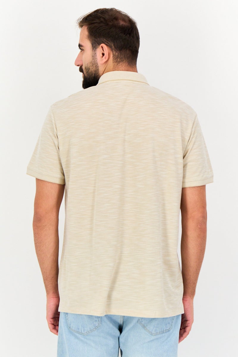 Celio Men Spread Collar Short Sleeve Yarn Dye Polo, Multicolor - Image 3